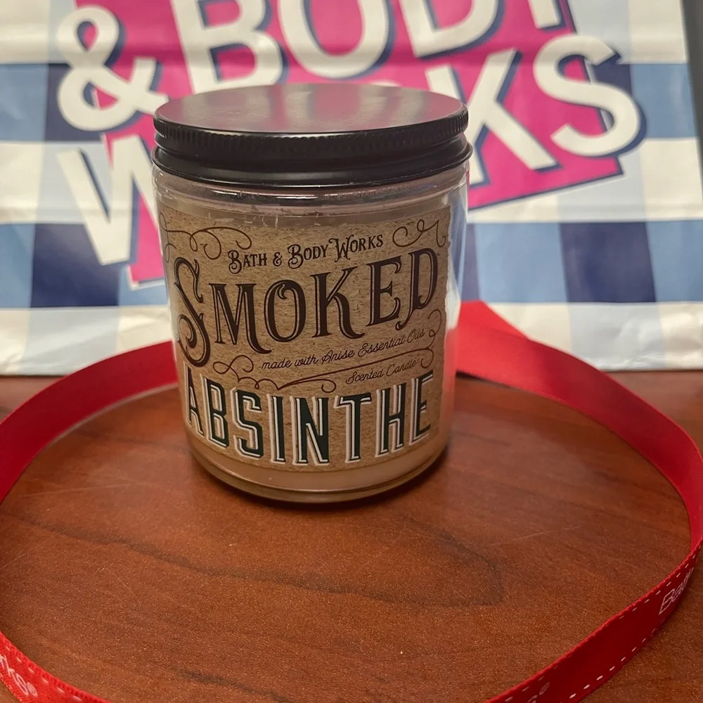 Bath & Body Works Smoked Absinthe Candle - VHTF -Vintage -NWT - Picture 1 of 2